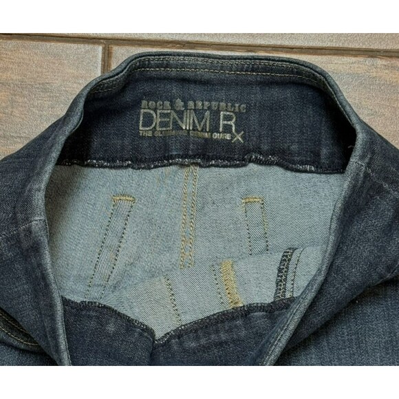 Rock & Republic Fever Pull On Jeans Women’s Blue Denim Pants Slimming Sz 8 - Picture 5 of 7